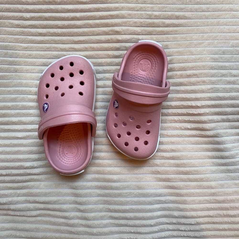 Pink Toddler Crocs Like New